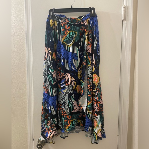 Anthropologie X Masha Volnova Saoirse Tiered Midi Skirt Medium - Picture 4 of 16